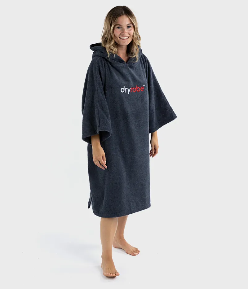 Dryrobe V3 Large O Cotton Towel Navy Blue